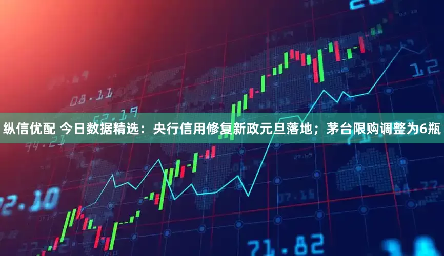 纵信优配 今日数据精选：央行信用修复新政元旦落地；茅台限购调整为6瓶