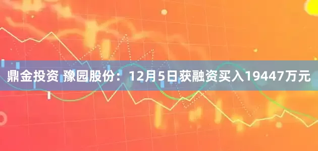 鼎金投资 豫园股份：12月5日获融资买入19447万元